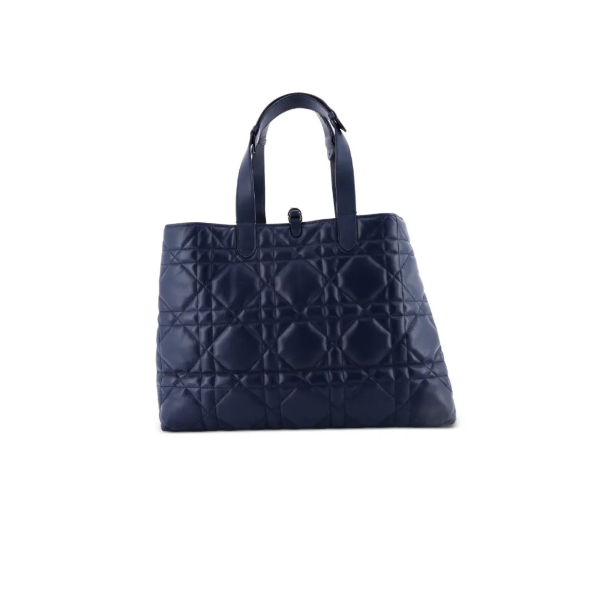 DIOR MEDIUM DIOR TOUJOURS TOTE BAG CALFSKIN NAVY BLUE LGHW