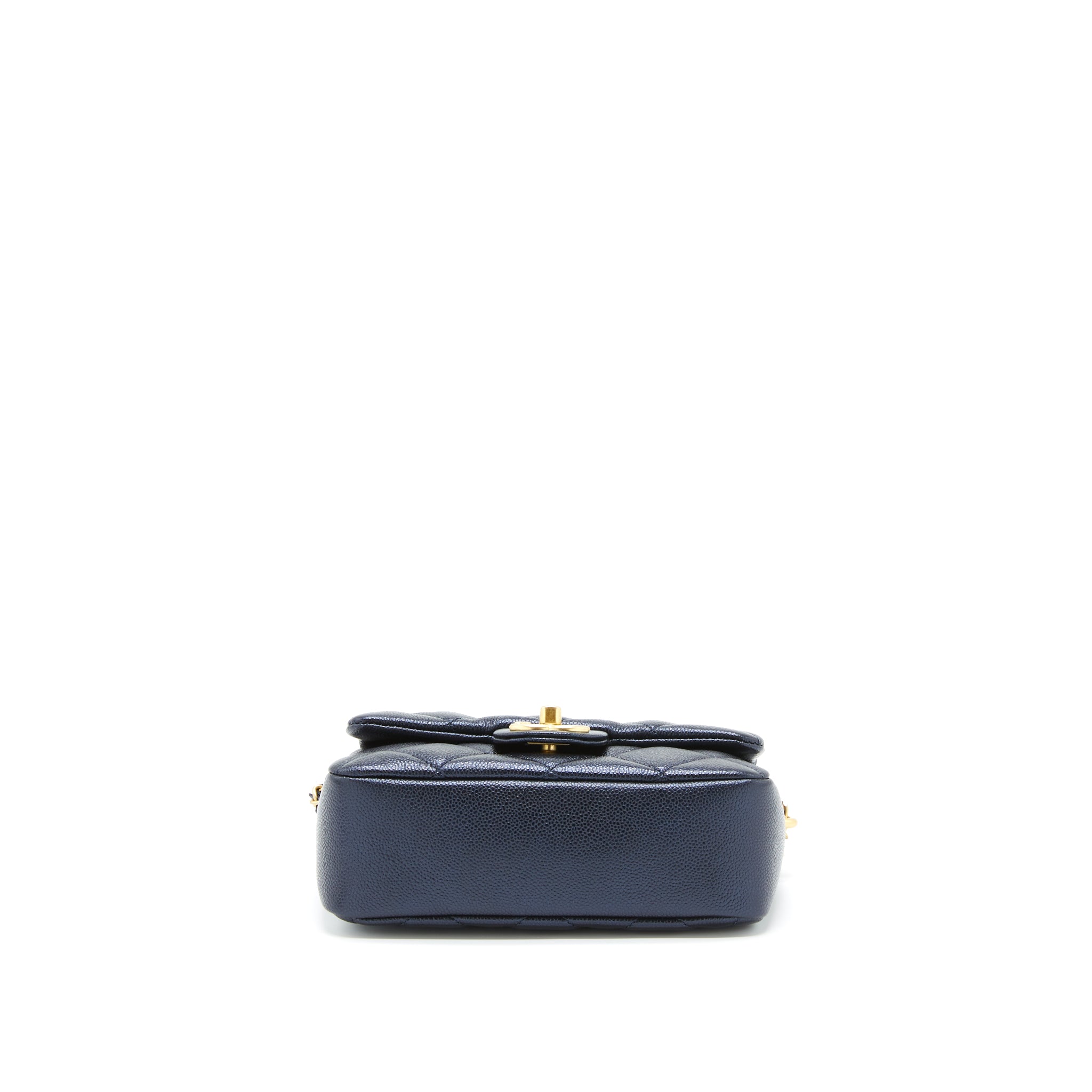 CHANEL 21K MY PERFECT MINI FLAP BAG CAVIAR BLACK GHW