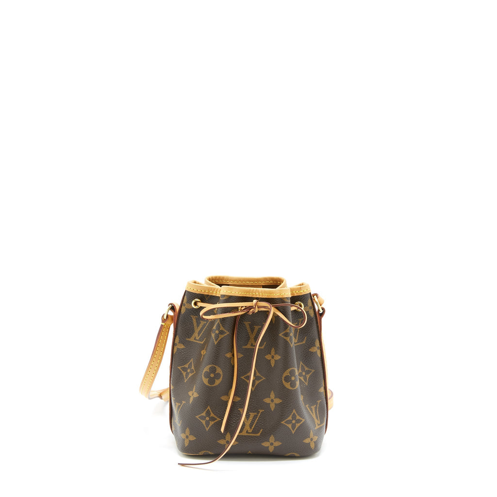 LOUIS VUITTON NANO NOE MONOGRAM CANVAS GHW