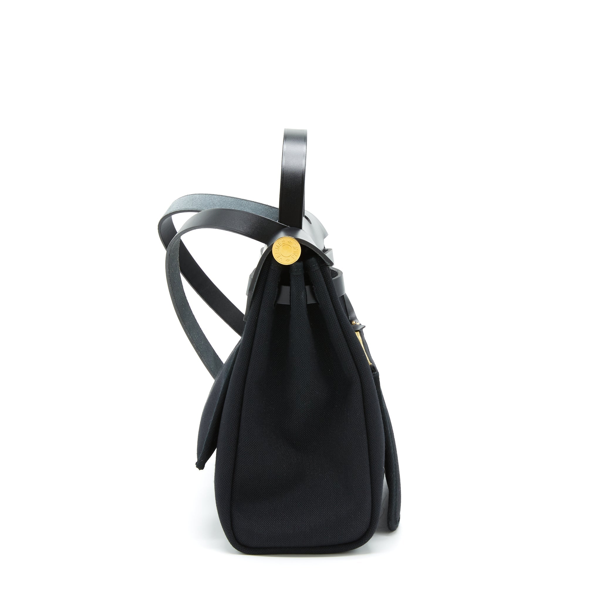 HERMES HERBAG 31 RETOUR BAG BLACK GHW