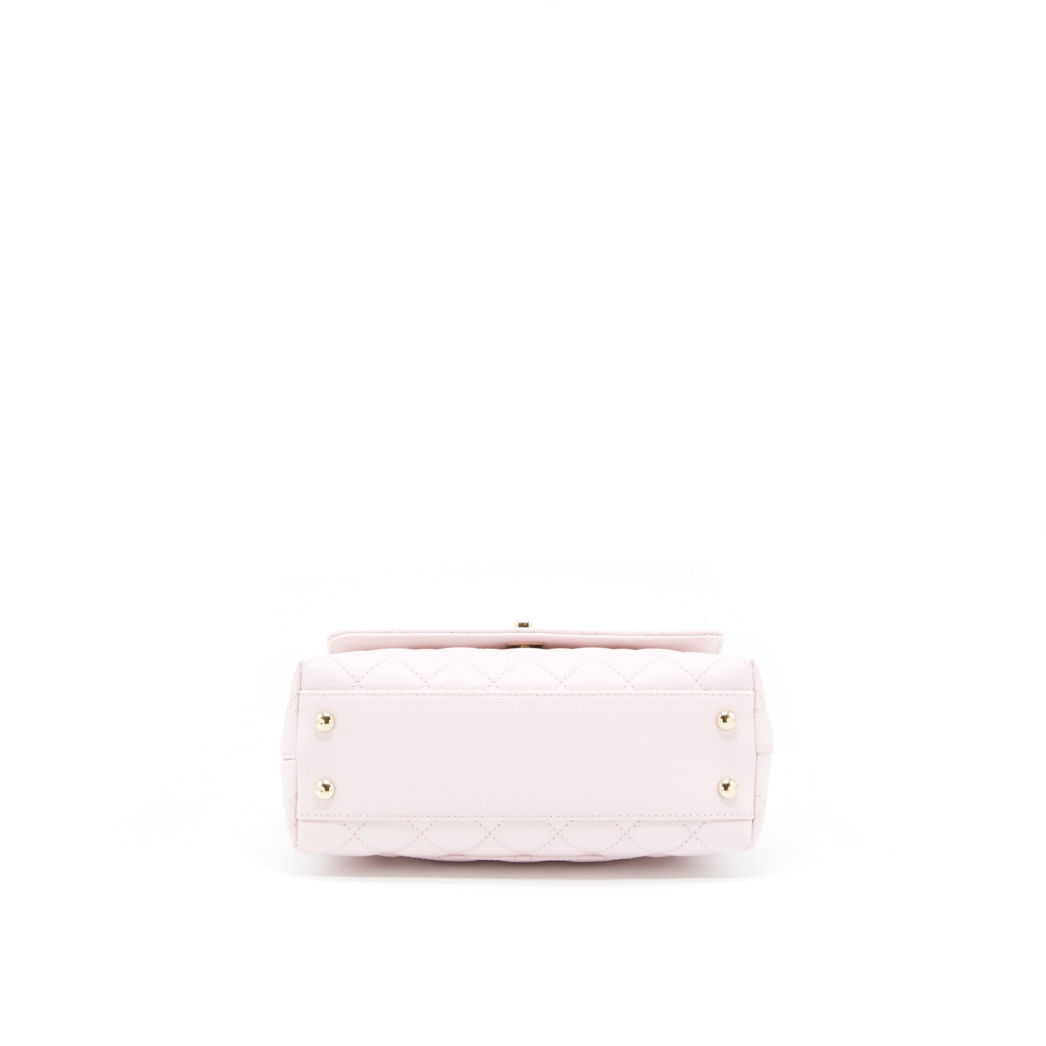 CHANEL SMALL COCO HANDLE CAVIAR LIGHT PINK NG750 LGHW(MICROCHIP)