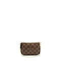 LOUIS VUITTON MINI POCHETTE ACCESSORIES DAMIER EBENE CANVAS GHW