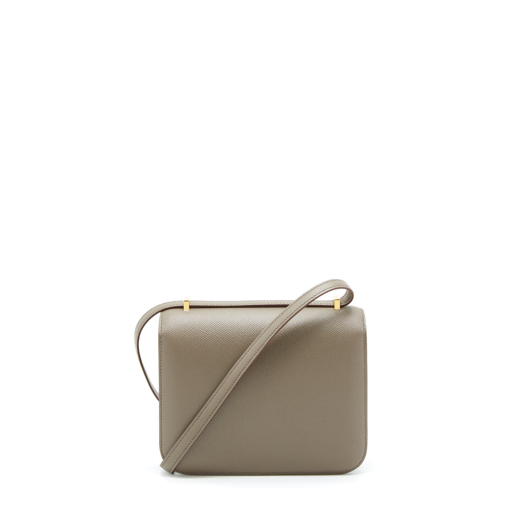 HERMES MINI CONSTANCE EPSOM 8F GRIS ETAIN GHW