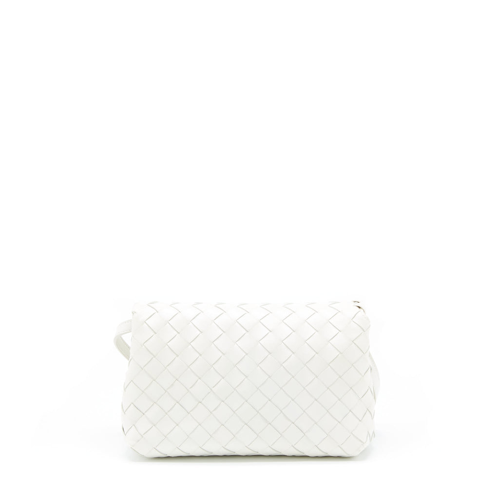 BOTTEGA VENETA CROSSBODY BAG  INTRECCIATO WHITE