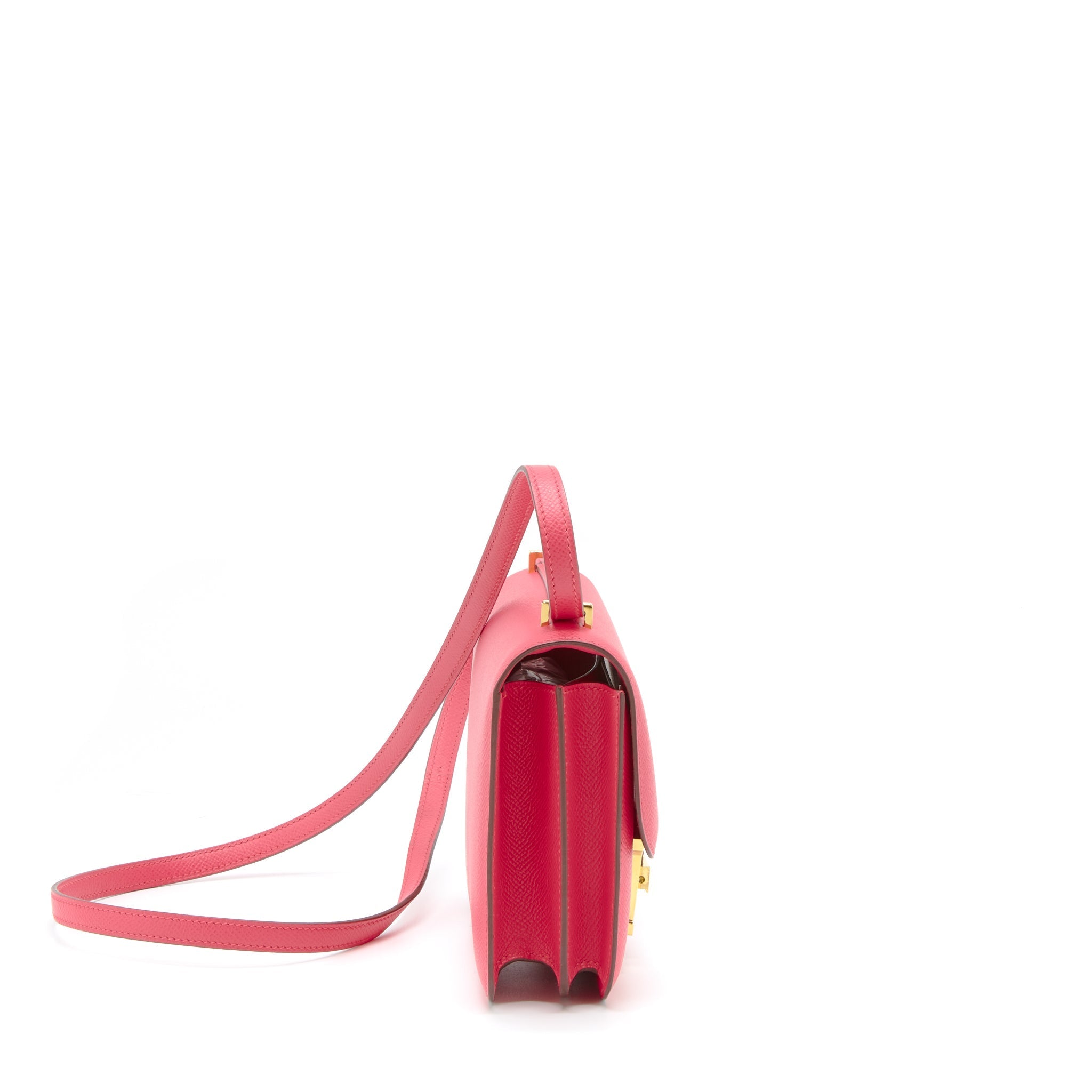 HERMES MINI CONSTANCE EPSOM ROSE EXTREME GHW