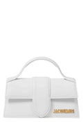 JACQUEMUS LOGO WHITE PLAQUE TOP HANDLE BAG