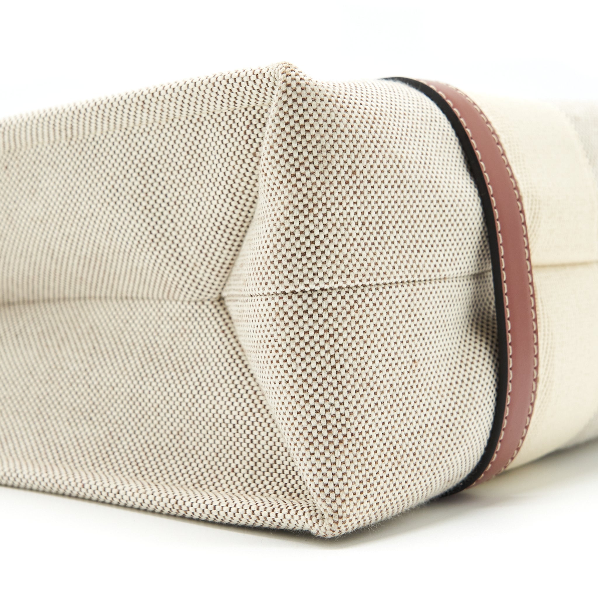 CHLOE CANVAS TOTE SHOULDER BAG