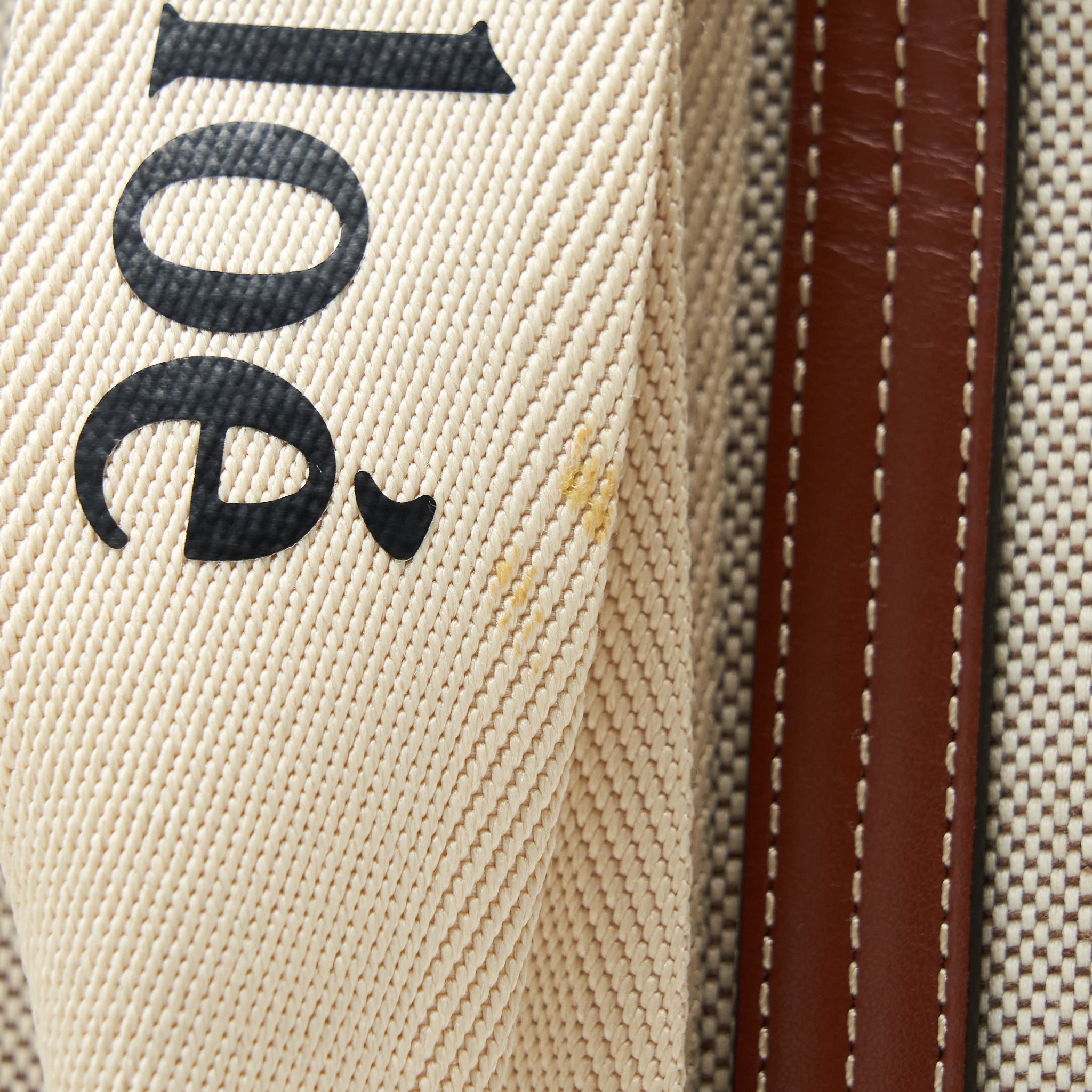 CHLOE CANVAS TOTE SHOULDER BAG