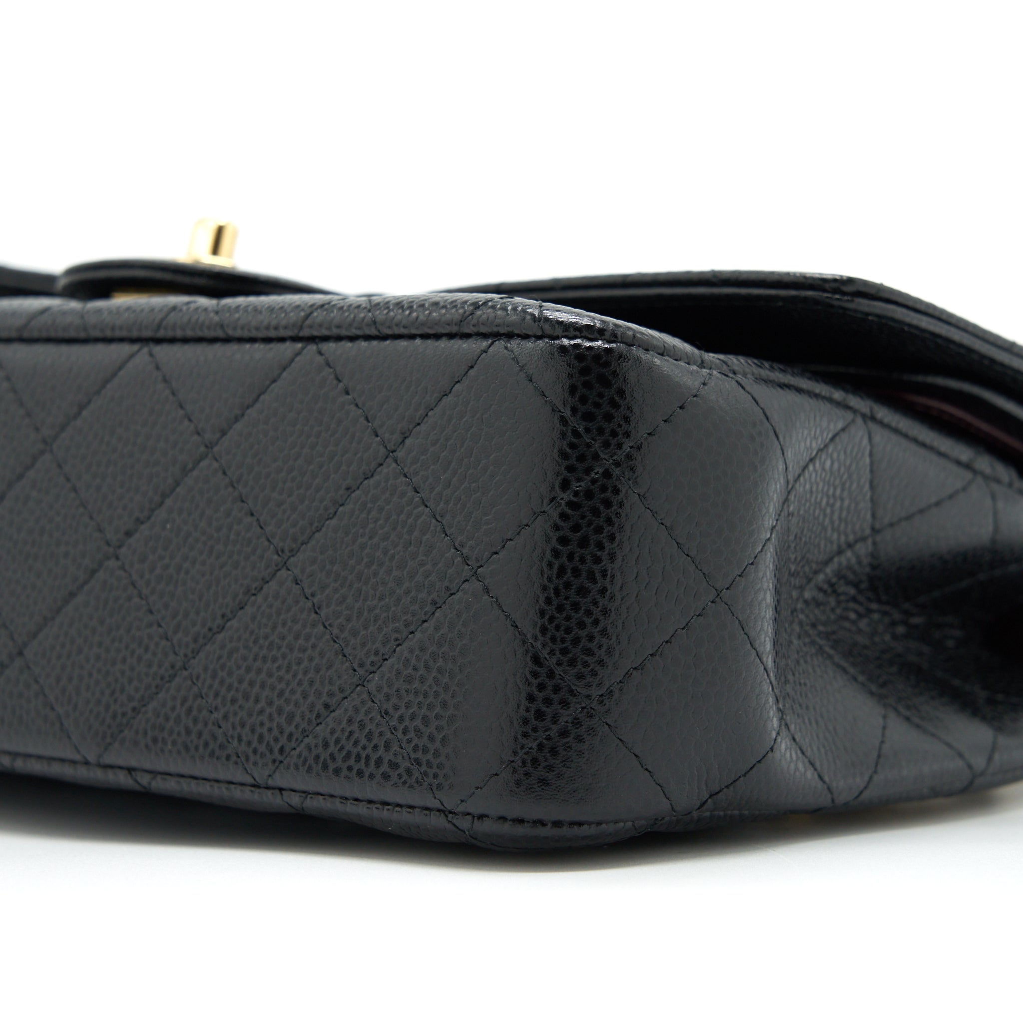 CHANEL CLASSIC DOUBLE FLAP BAG CAVIAR BLACK GHW