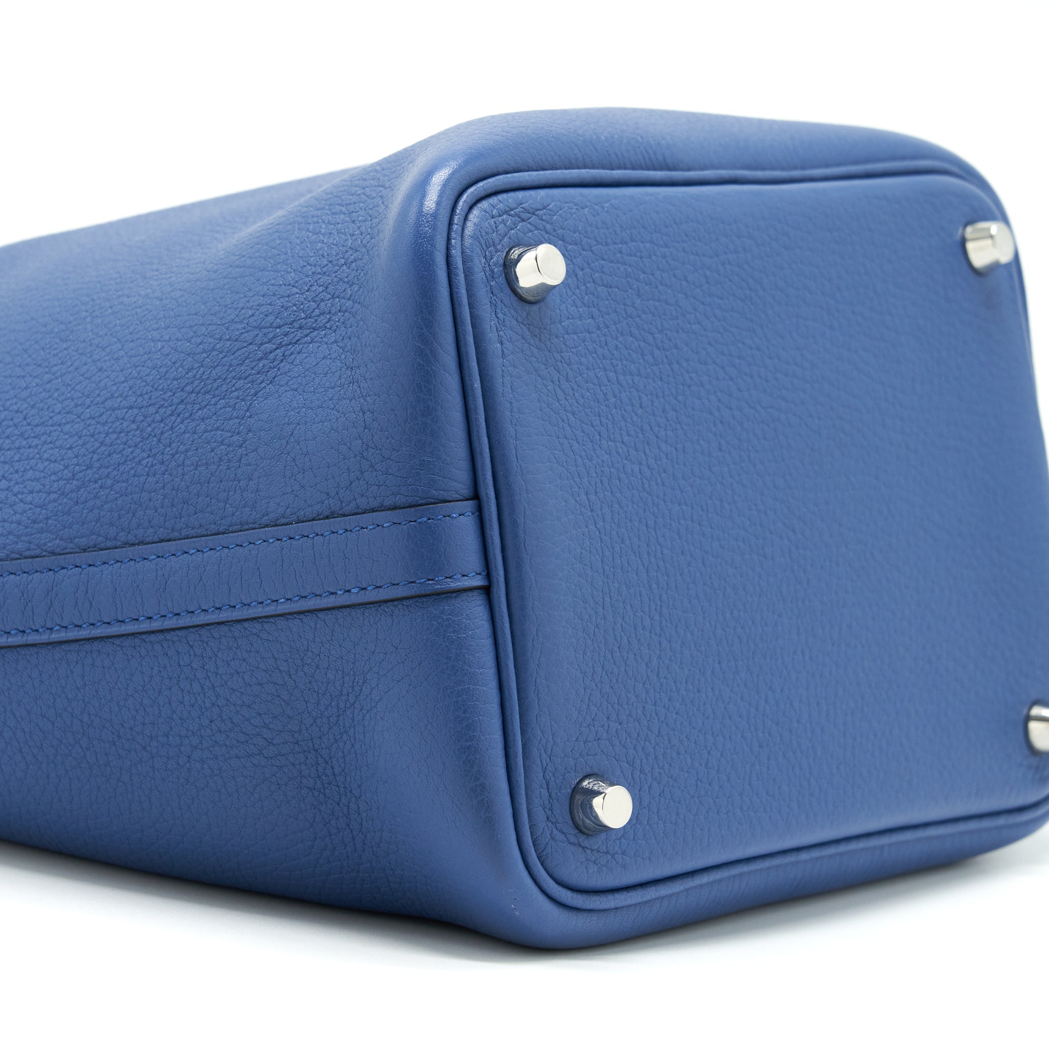 HERMES PICOTIN 18 LOCK BAG CLEMENCE BLUE AGATE SHW