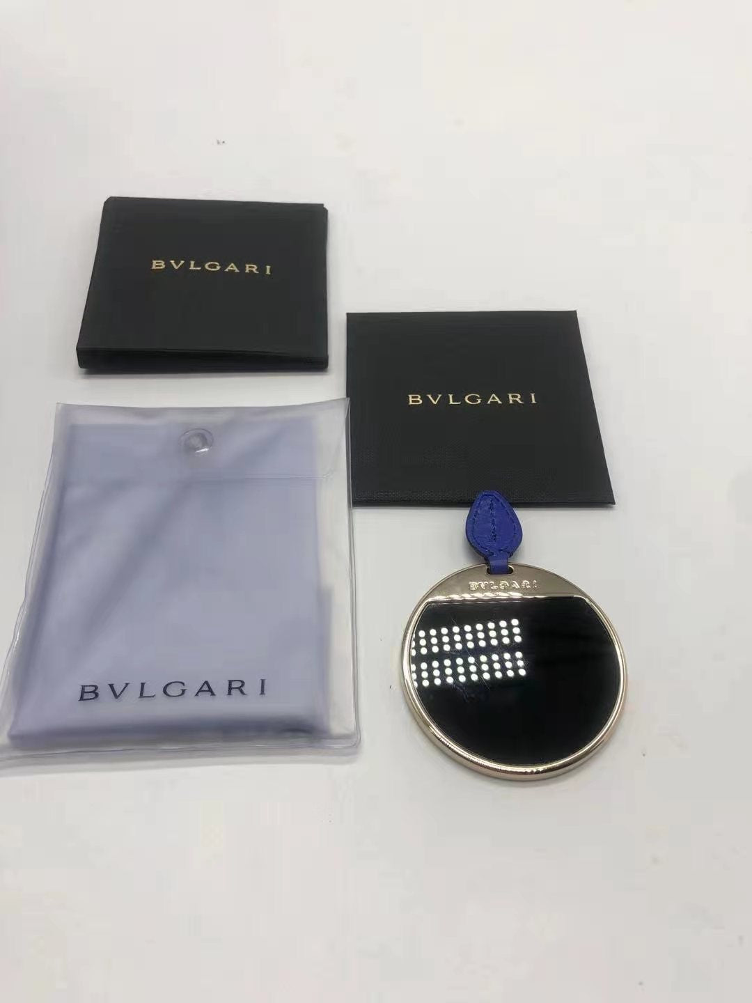 BVLGARI SERPENTI FOREVER SHOULDER BAG IN BLUE GHW
