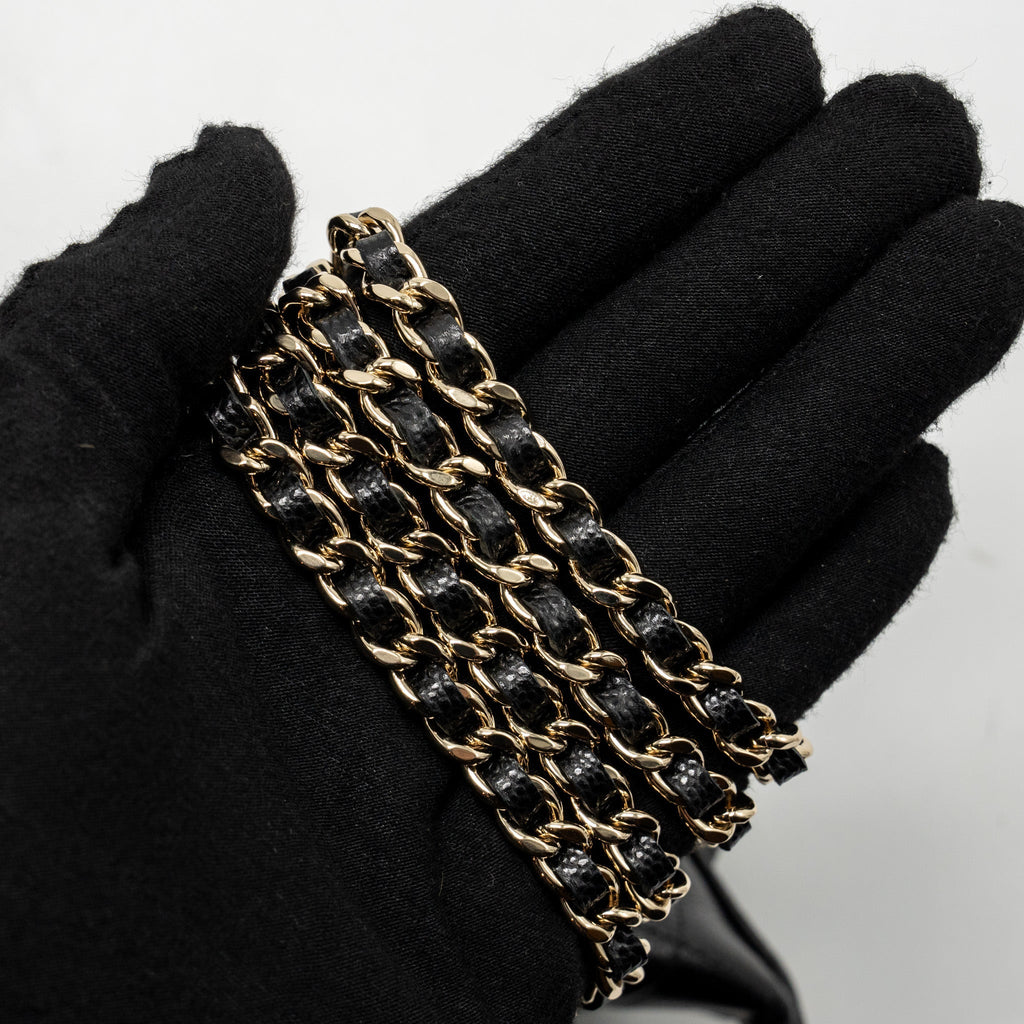 CHANEL 25C QUILTED HOBO BAG CAVIAR BLACK GHW (MICROCHIP)