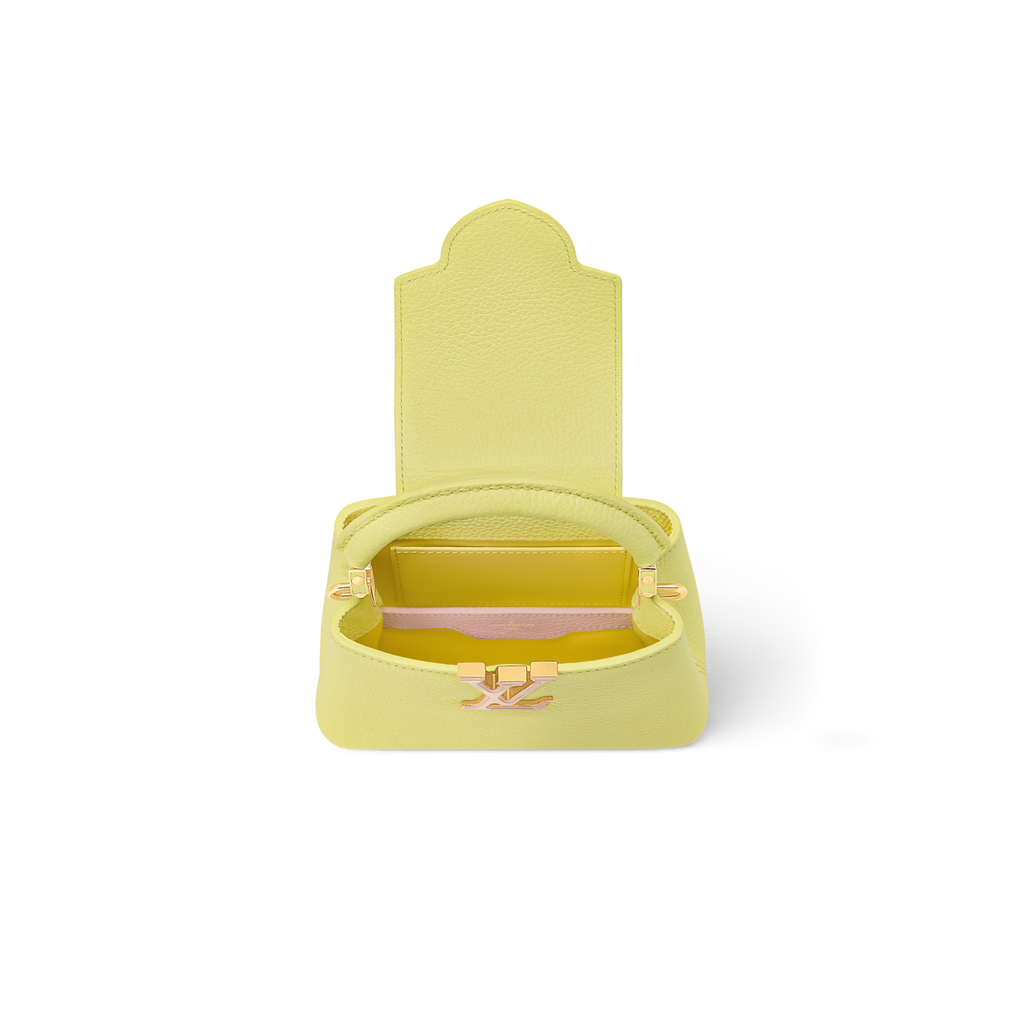 LOUIS VUITTON CAPUCINES MINI TAURILLON YELLOW GHW