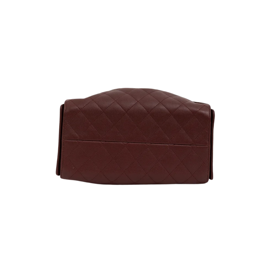 CHANEL 25 BURGUNDY HANDBAG GHW