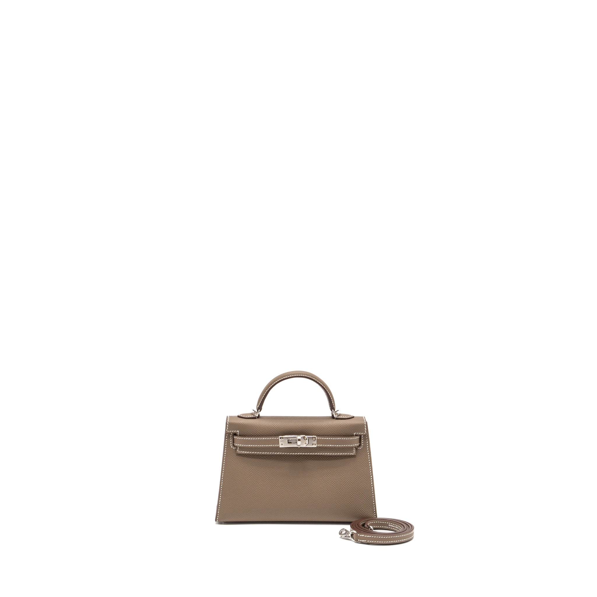 HERMES MINI KELLY II EPSOM ETOUPE SHW