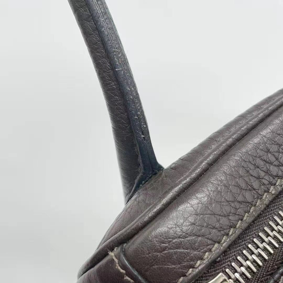 HERMES LINDY 34 CHOCOLATE WITH SHW