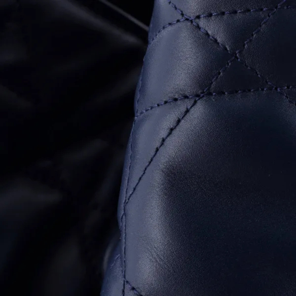 DIOR MEDIUM DIOR TOUJOURS TOTE BAG CALFSKIN NAVY BLUE LGHW