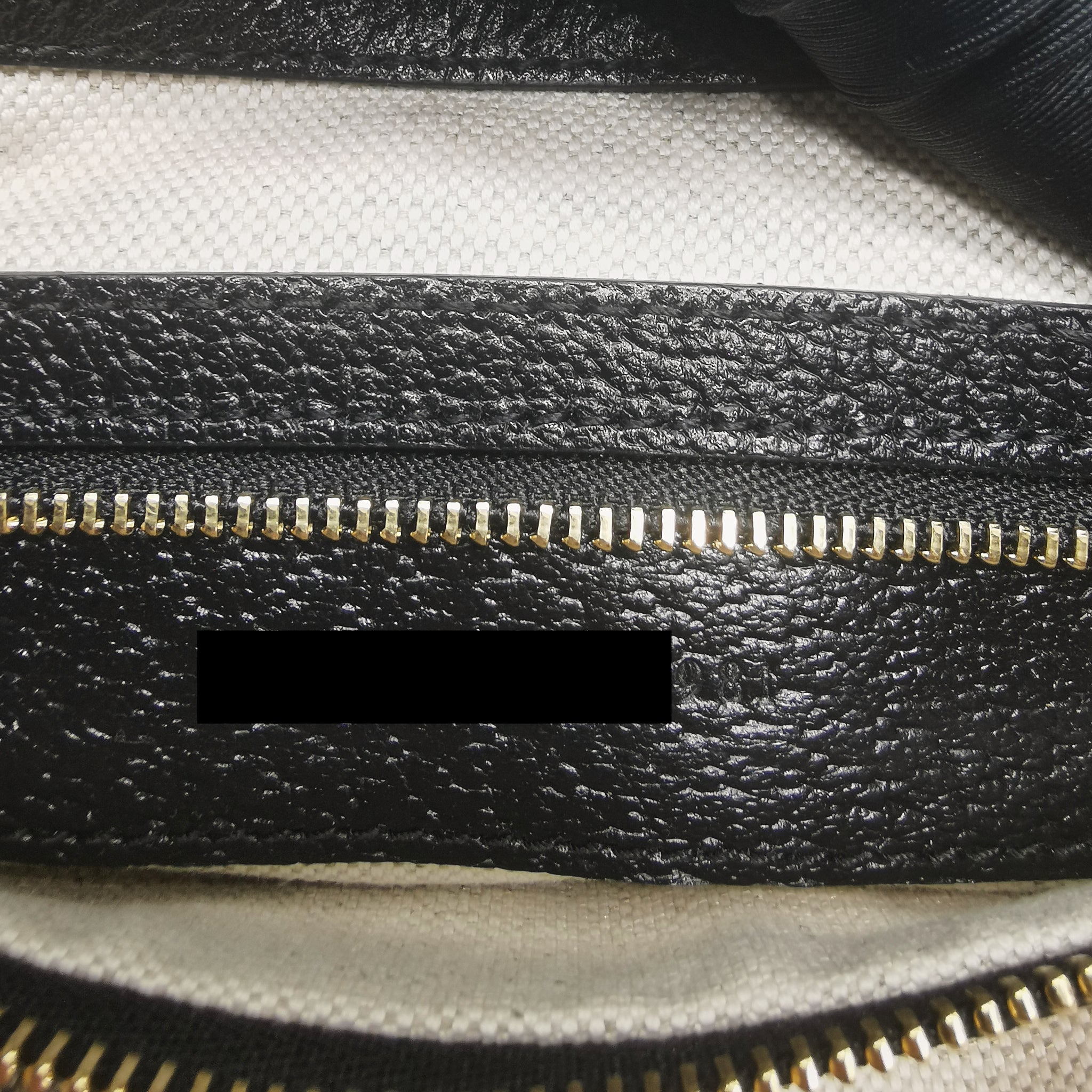 GUCCI JACKIE 1961 SMALL SHOULDER BAG DENIM/LEATHER BLACK GHW
