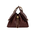 CHANEL 25 BURGUNDY HANDBAG GHW