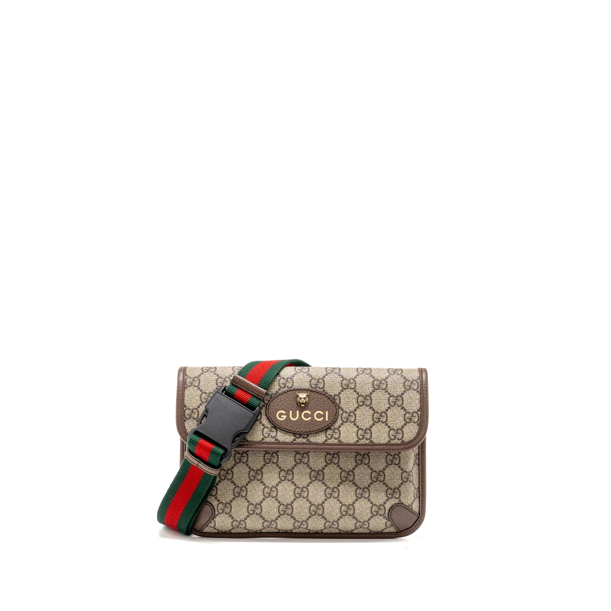 GUCCI VINTAGE NEO BELT BAG GG SUPREME CANVAS GHW