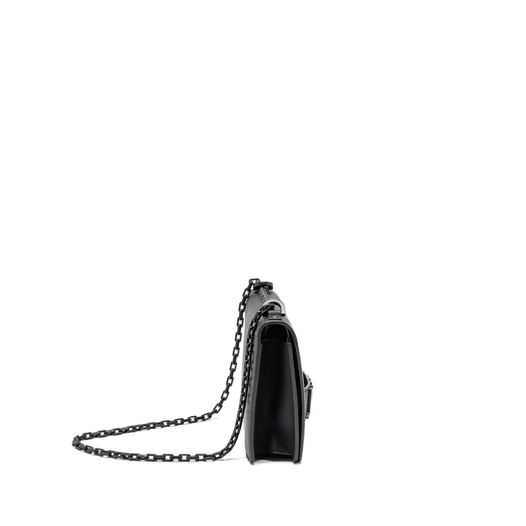 DIOR JADIOR FLAP BAG CALFSKIN SO BLACK