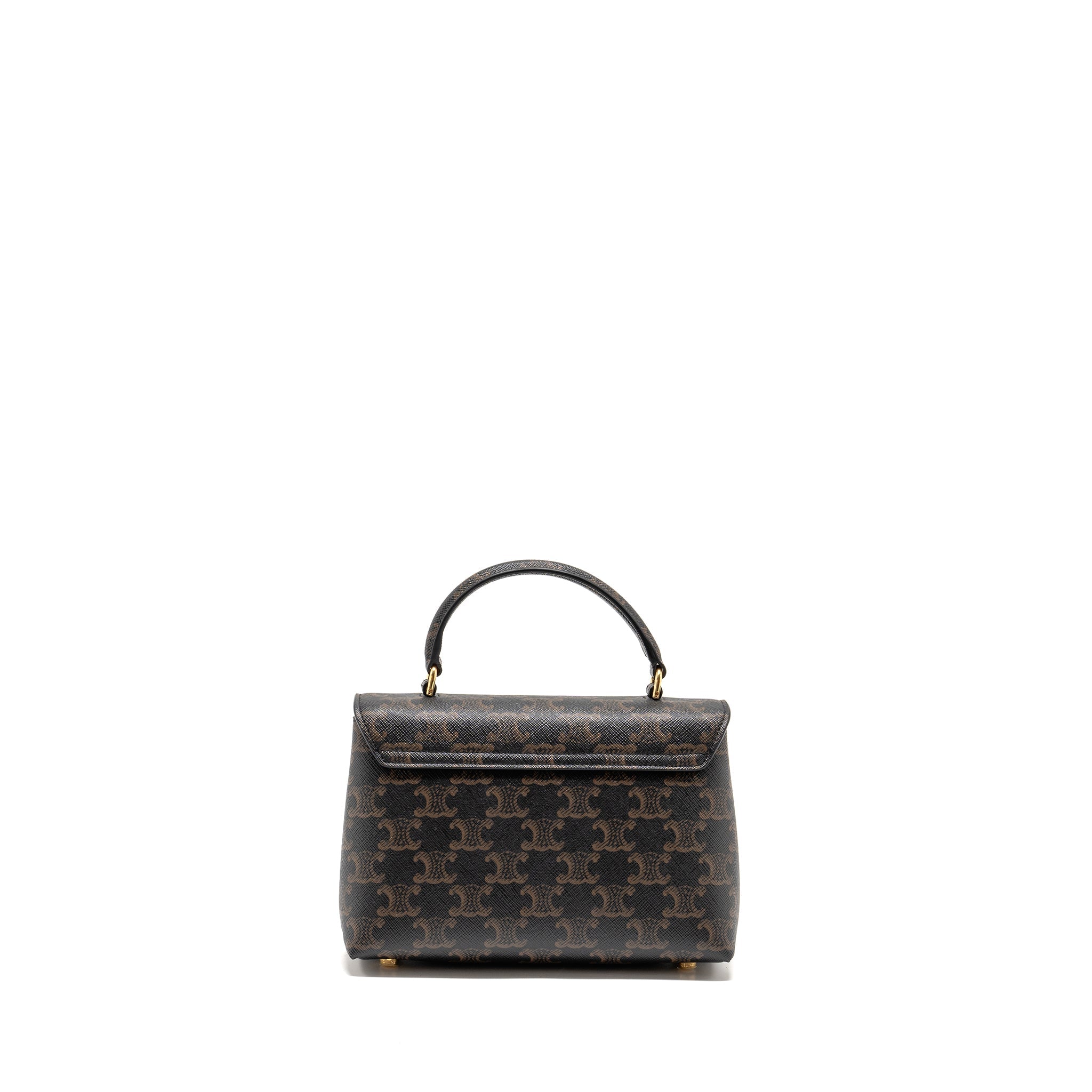 CELINE TEEN NINO BAG TRIOMPHE CANVAS TAN GHW