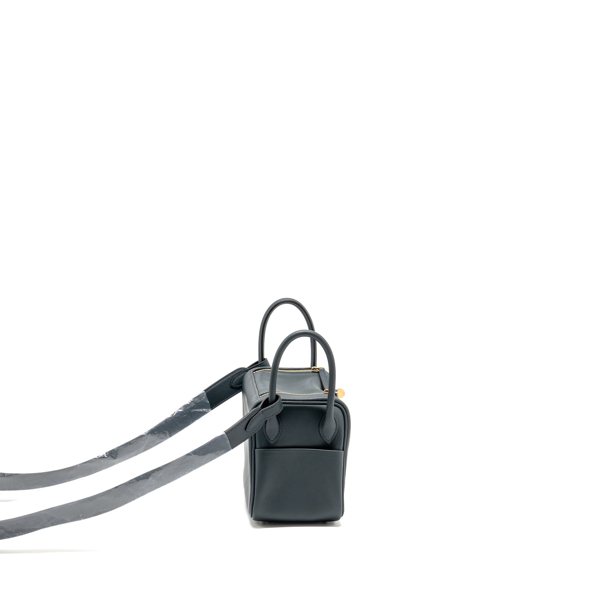 HERMES MINI LINDY VERSO BAG SWIFT VERT ROUSSEAU/MALACHITE GHW