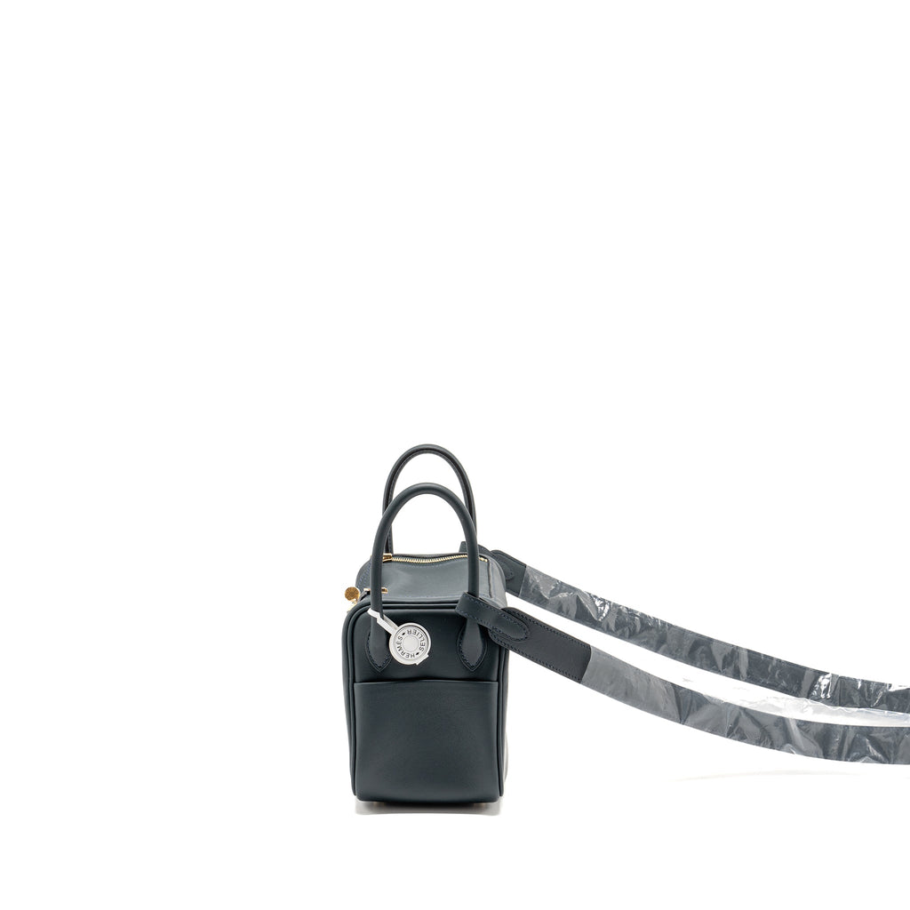 HERMES MINI LINDY VERSO BAG SWIFT VERT ROUSSEAU/MALACHITE GHW