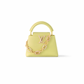 LOUIS VUITTON CAPUCINES MINI TAURILLON YELLOW GHW