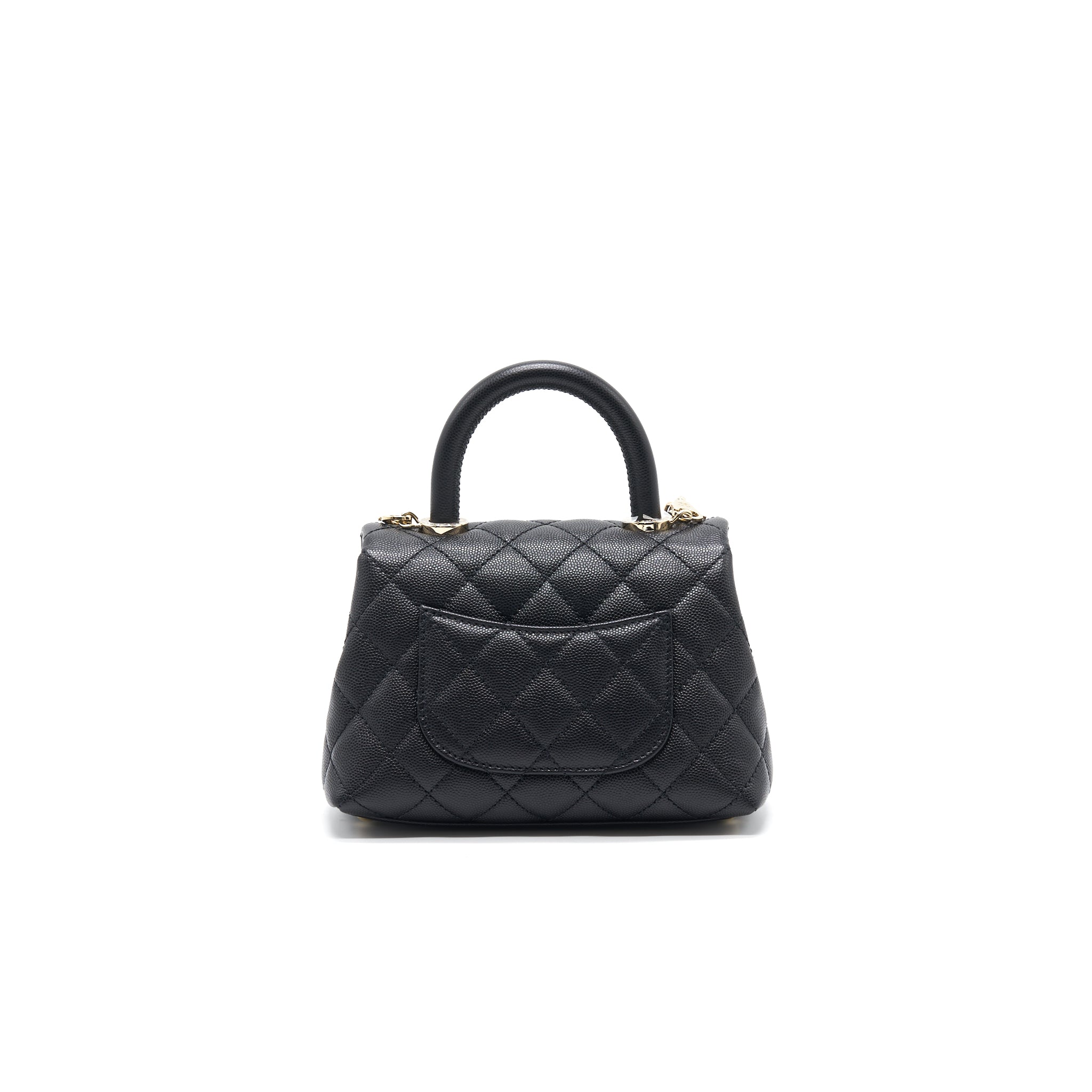 CHANEL COCO HANDLE EXTRA MINI BLACK LGHW SERIAL30