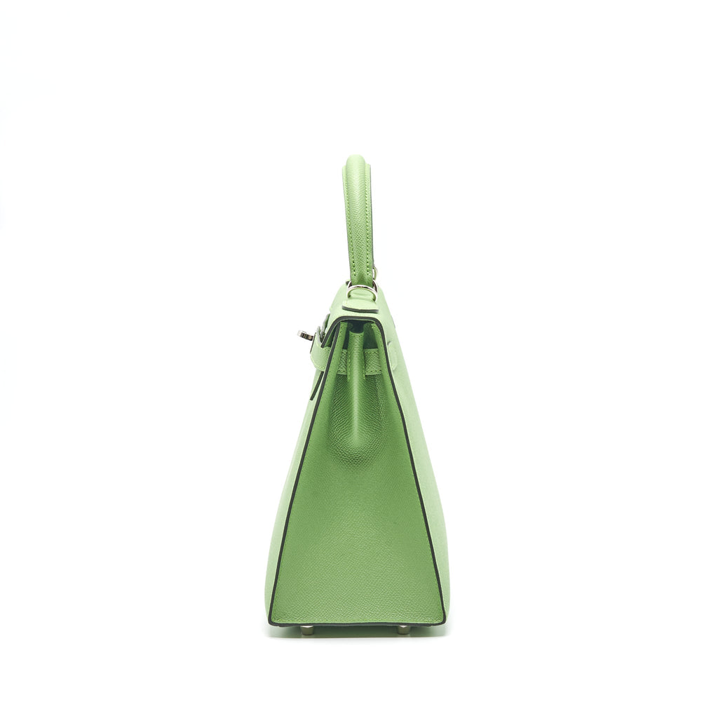 HERMES KELLY 28 VERT CRIQUET EPSOM SHW