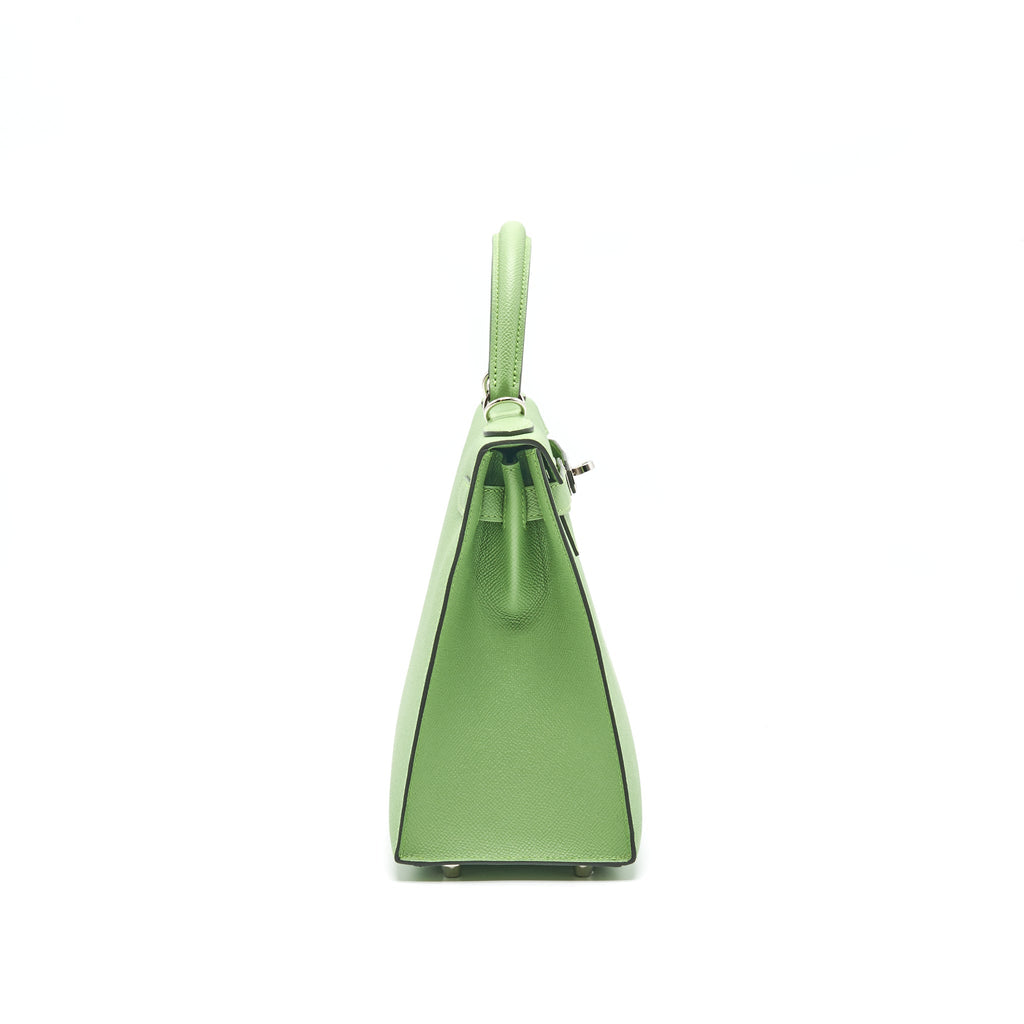 HERMES KELLY 28 VERT CRIQUET EPSOM SHW