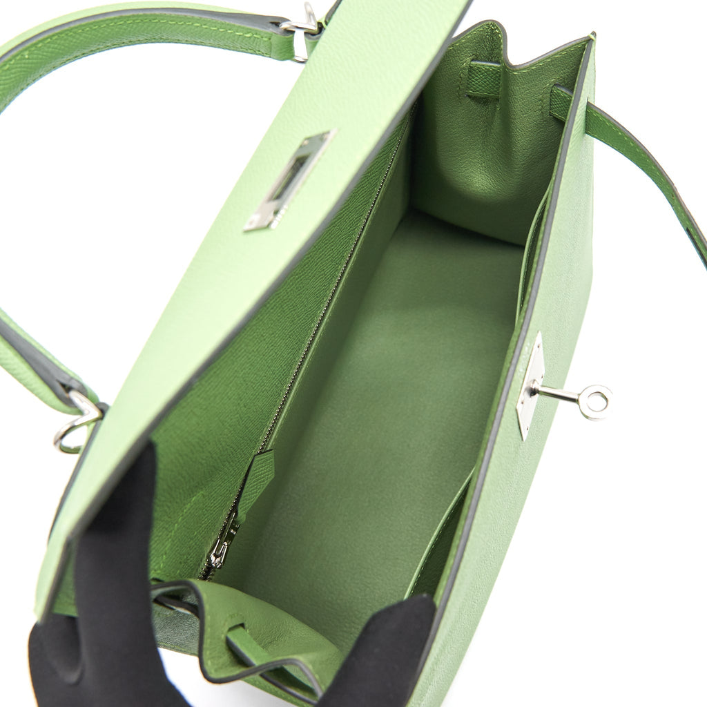 HERMES KELLY 28 VERT CRIQUET EPSOM SHW