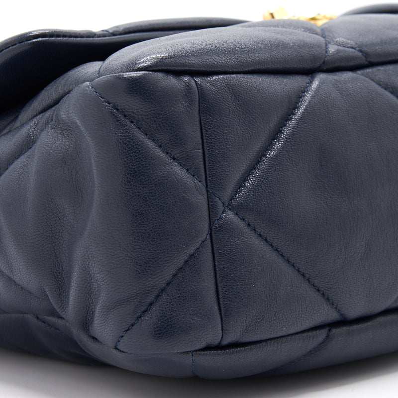 CHANEL 19 LARGE FLAP BAG  NAVY