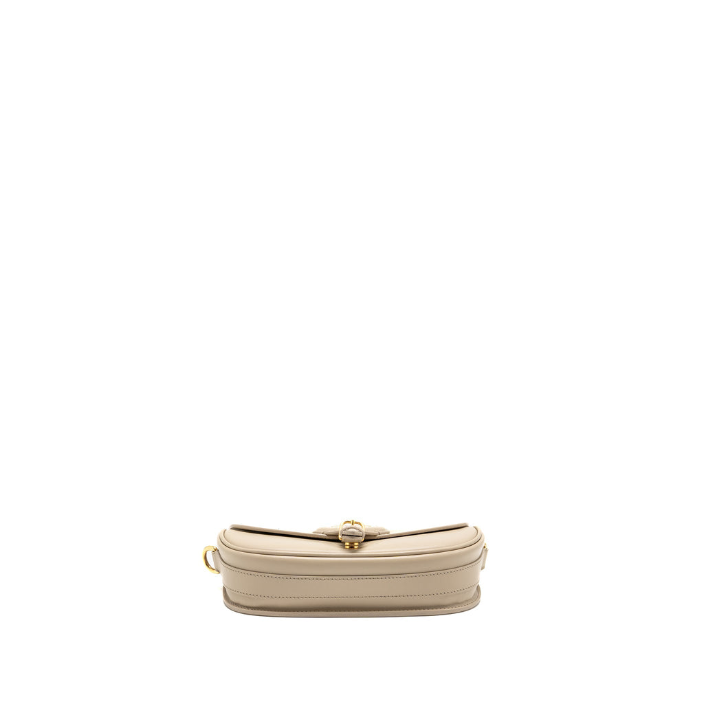 DIOR BOBBY EAST-WEST BAG CALFSKIN LIGHT BEIGE GHW