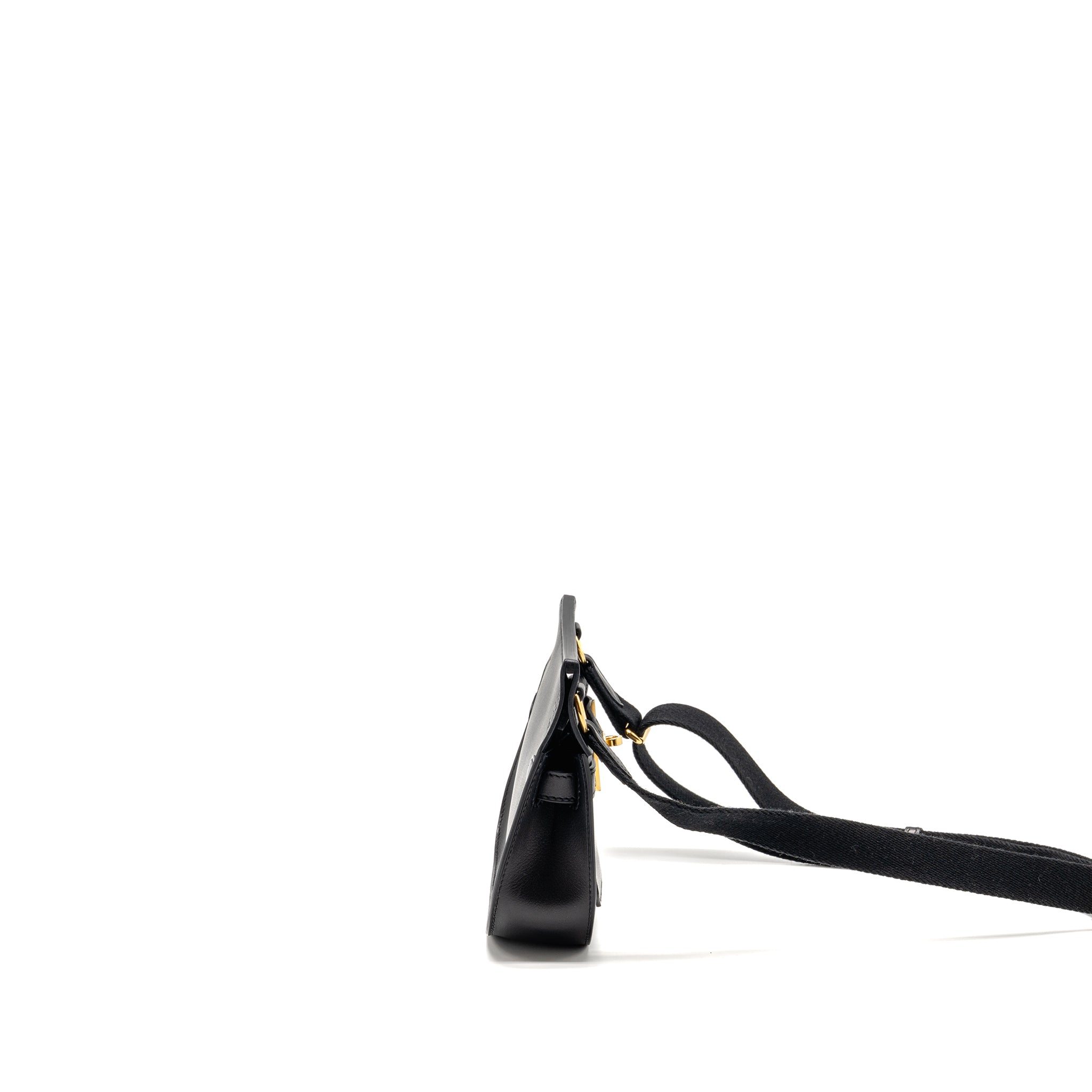 HERMES MINI JYPSIERE EVERGRAIN BLACK GHW