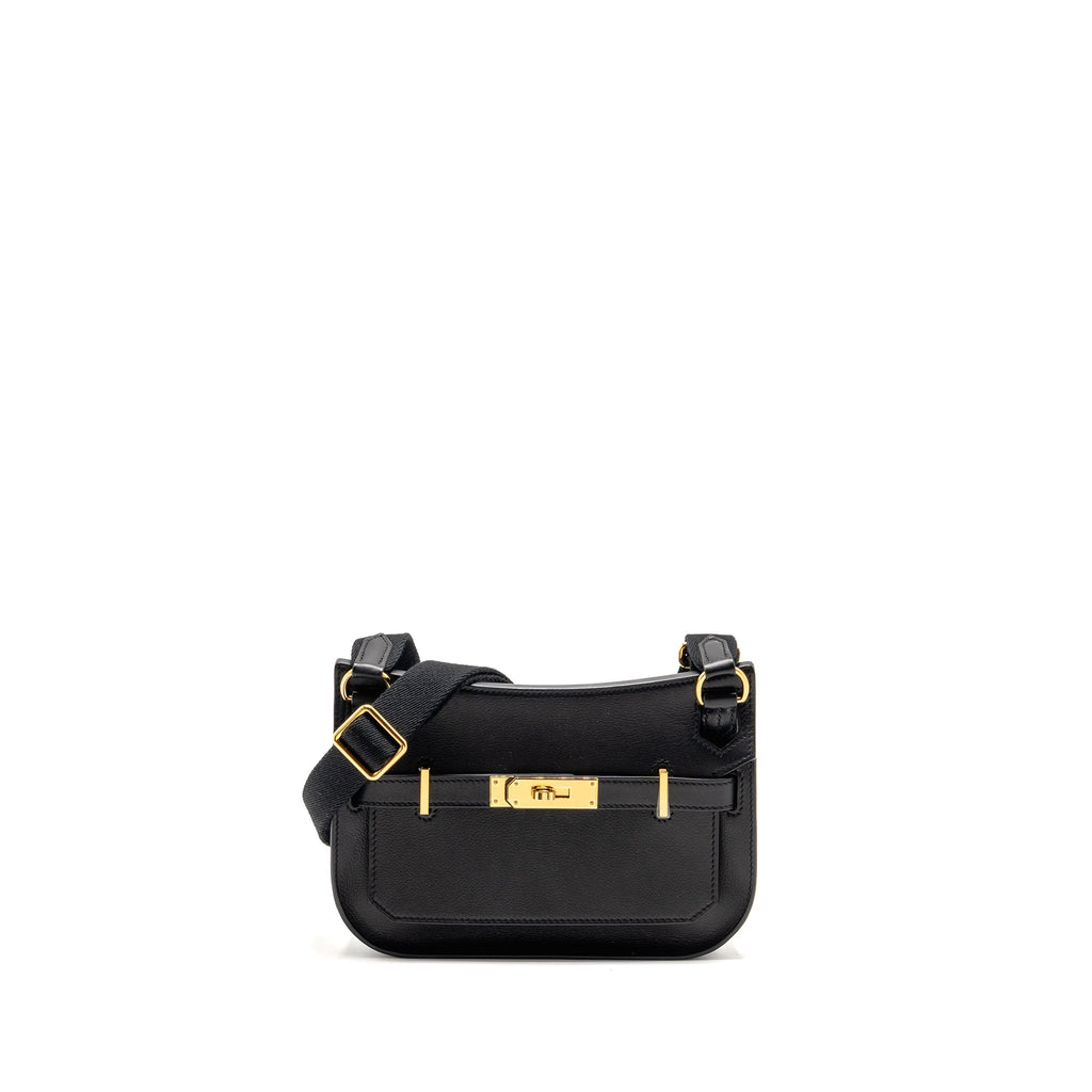 HERMES MINI JYPSIERE EVERGRAIN BLACK GHW