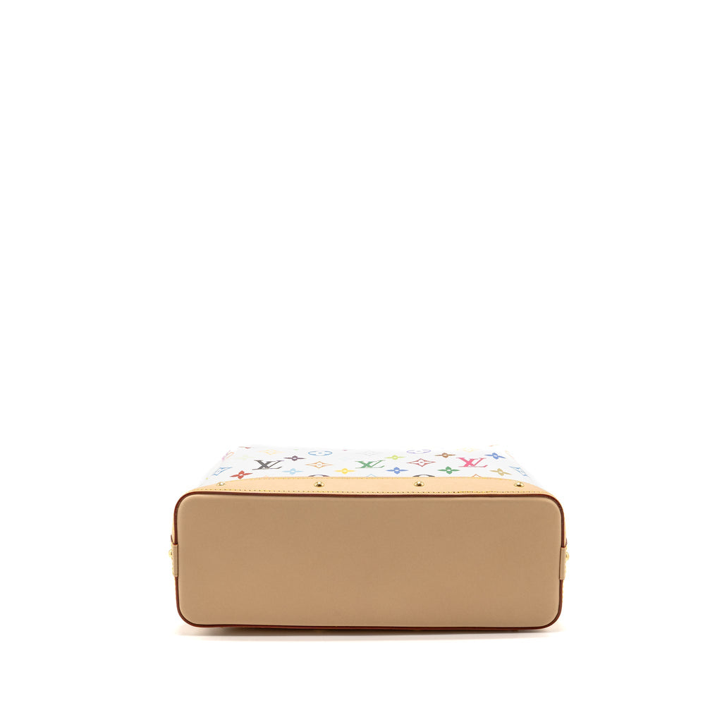 LOUIS VUITTON X TAKASHI MURAKAMI COSMETIC POUCH MULTICOLOURED MONOGRAM CANVAS WHITE GHW