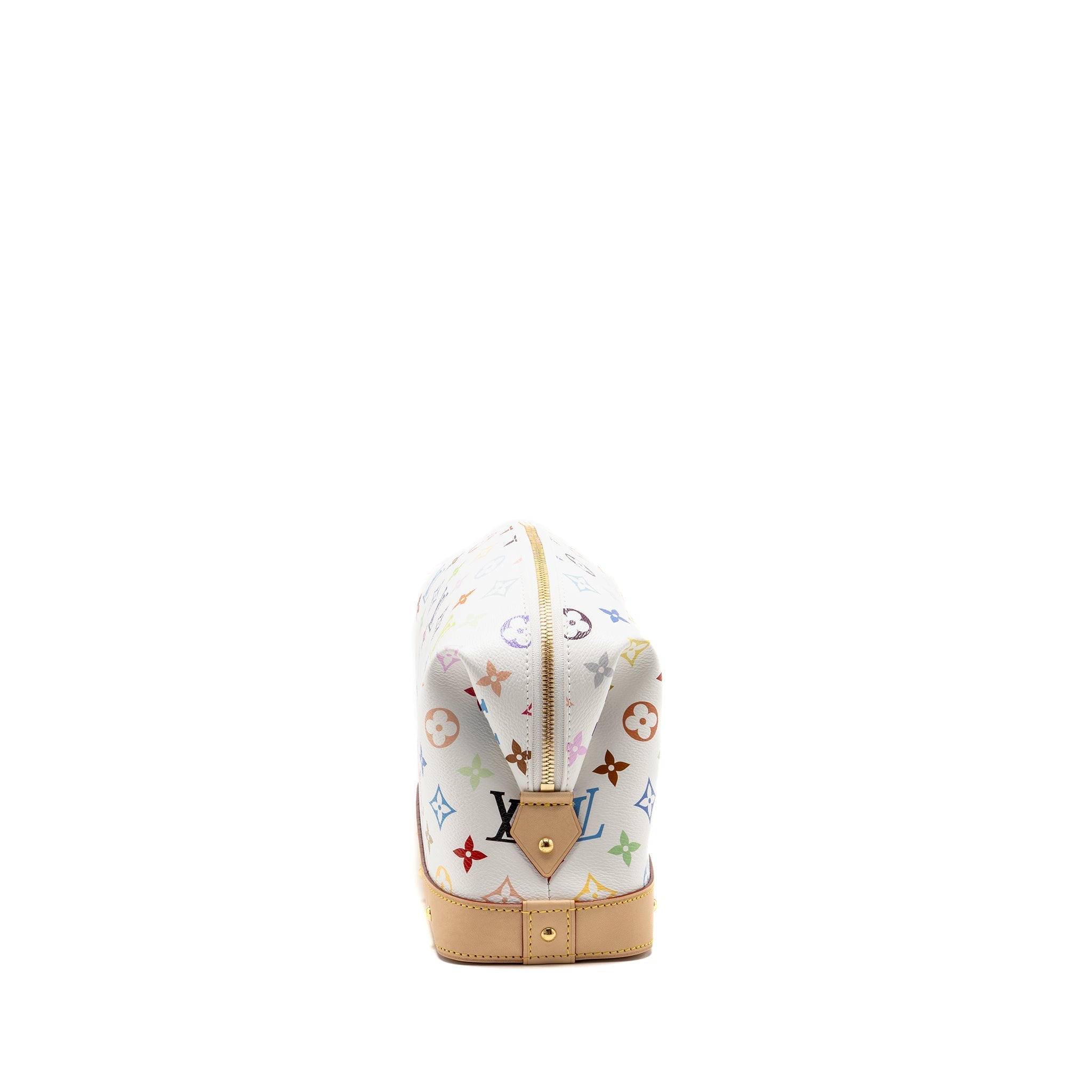 LOUIS VUITTON X TAKASHI MURAKAMI COSMETIC POUCH MULTICOLOURED MONOGRAM CANVAS WHITE GHW