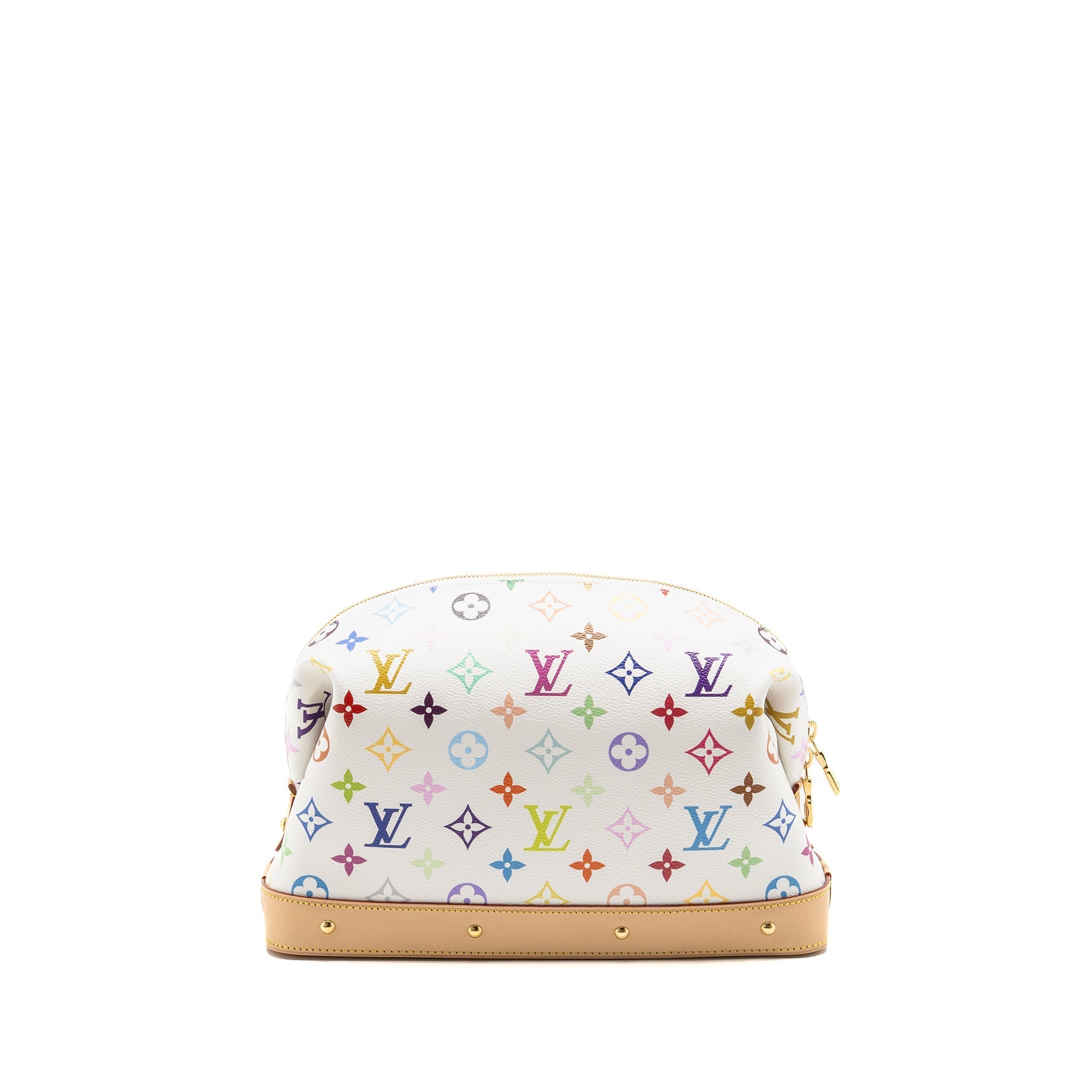 LOUIS VUITTON X TAKASHI MURAKAMI COSMETIC POUCH MULTICOLOURED MONOGRAM CANVAS WHITE GHW