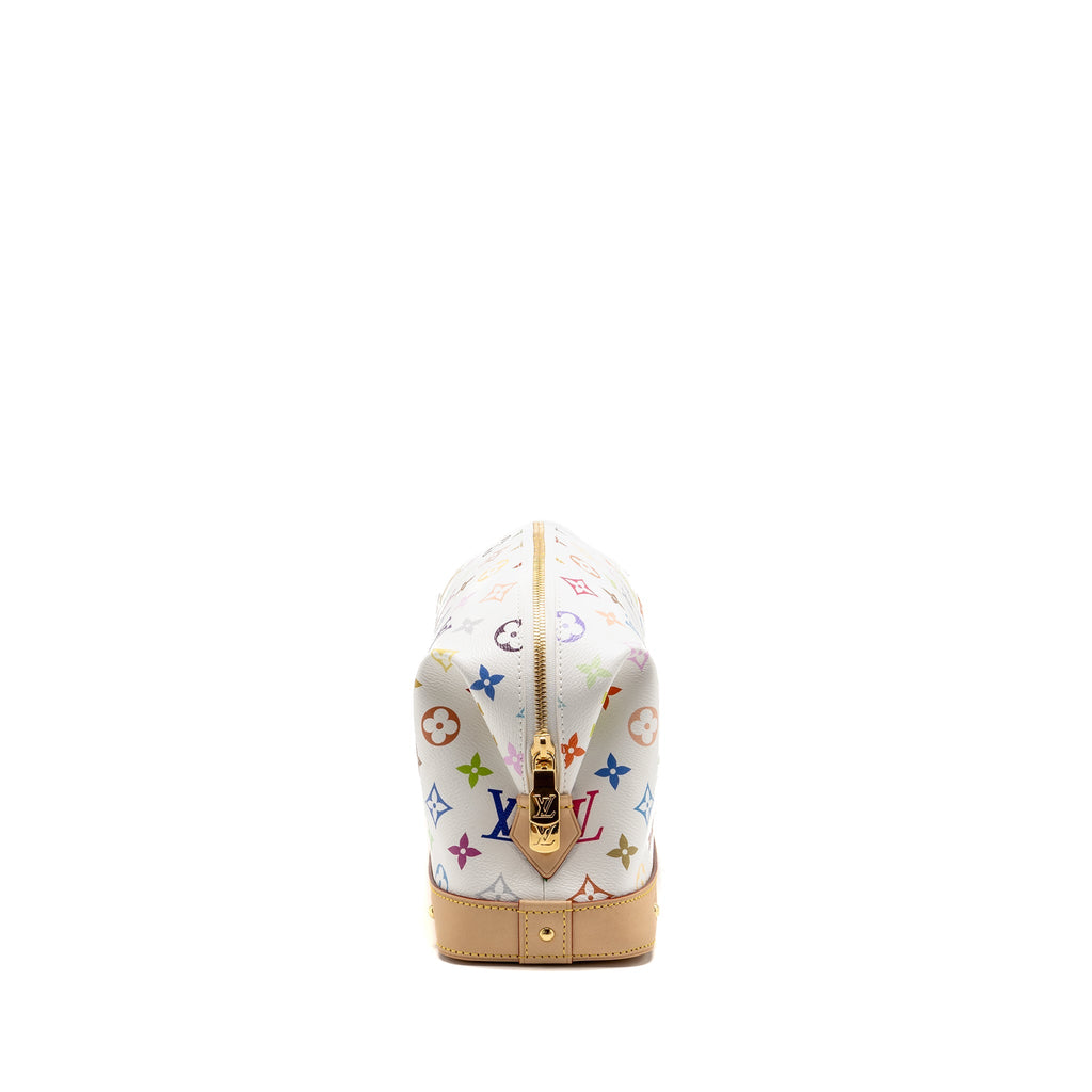 LOUIS VUITTON X TAKASHI MURAKAMI COSMETIC POUCH MULTICOLOURED MONOGRAM CANVAS WHITE GHW