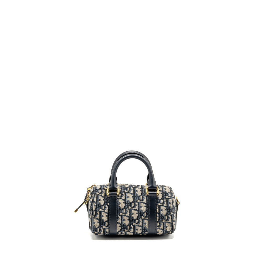DIOR GROOVE 17 NANO BAG DIOR OBLIQUE JACQUARD BLUE GHW