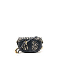 DIOR CD SIGNATURE CROSSBODY BAG OBLIQUE CANVAS NAVY GHW