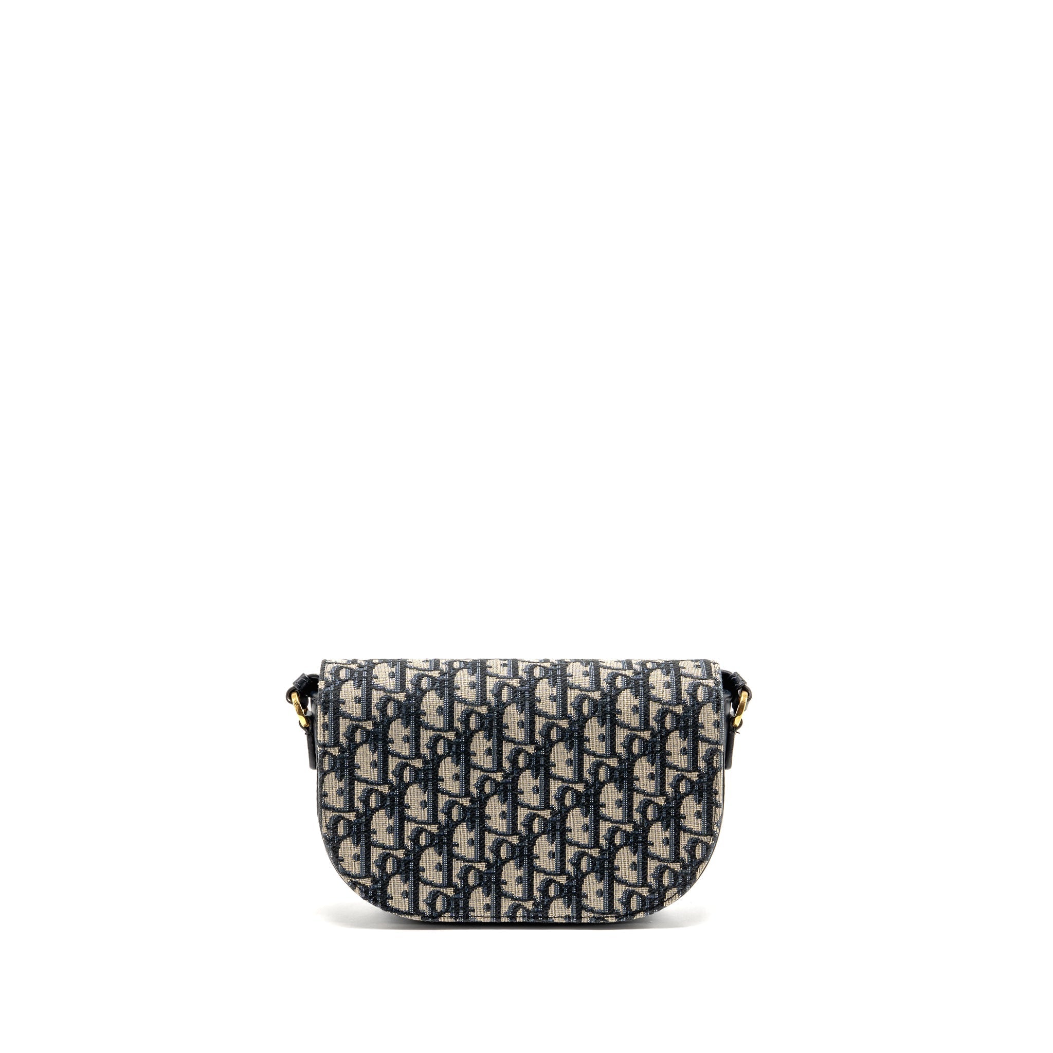 DIOR CD SIGNATURE CROSSBODY BAG OBLIQUE CANVAS NAVY GHW