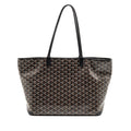 GOYARD ARTOIS BAG PM GOYARDINE CANVAS/CHEVROCHES CALFSKIN BLACK SHW