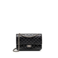CHANEL SMALL 2.55 REISSUE FLAP BAG AGED CALFSKIN BLACK SHW (MICROCHIP)