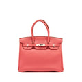 HERMES BIRKIN 30 CLEMENCE ROSE LIPSTICK SHW