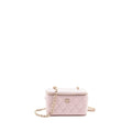 CHANEL 22P LONG VANITY CASE WITH LOGO CHAIN LIGHT PINK CAVIAR LGHW