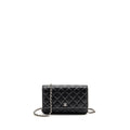 CHANEL CLASSIC WALLET ON CHAIN CAVIAR BLACK SHW