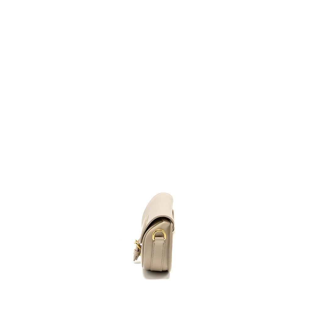 DIOR BOBBY EAST-WEST BAG CALFSKIN LIGHT BEIGE GHW
